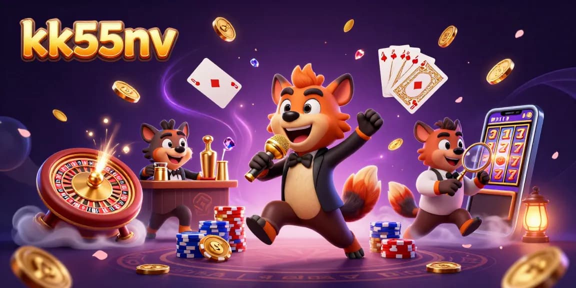 Join the excitement at kk55nv with vibrant casino games, hyena characters, and dazzling rewards!