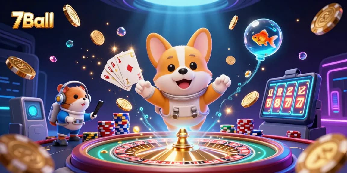Engage in thrilling experiences at 7Ball with dynamic slot machines and casino elements.