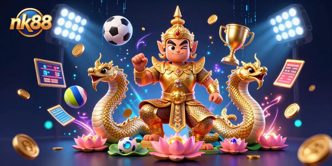 Experience thrilling gameplay at nk88 with vibrant casino elements and dynamic sports action.
