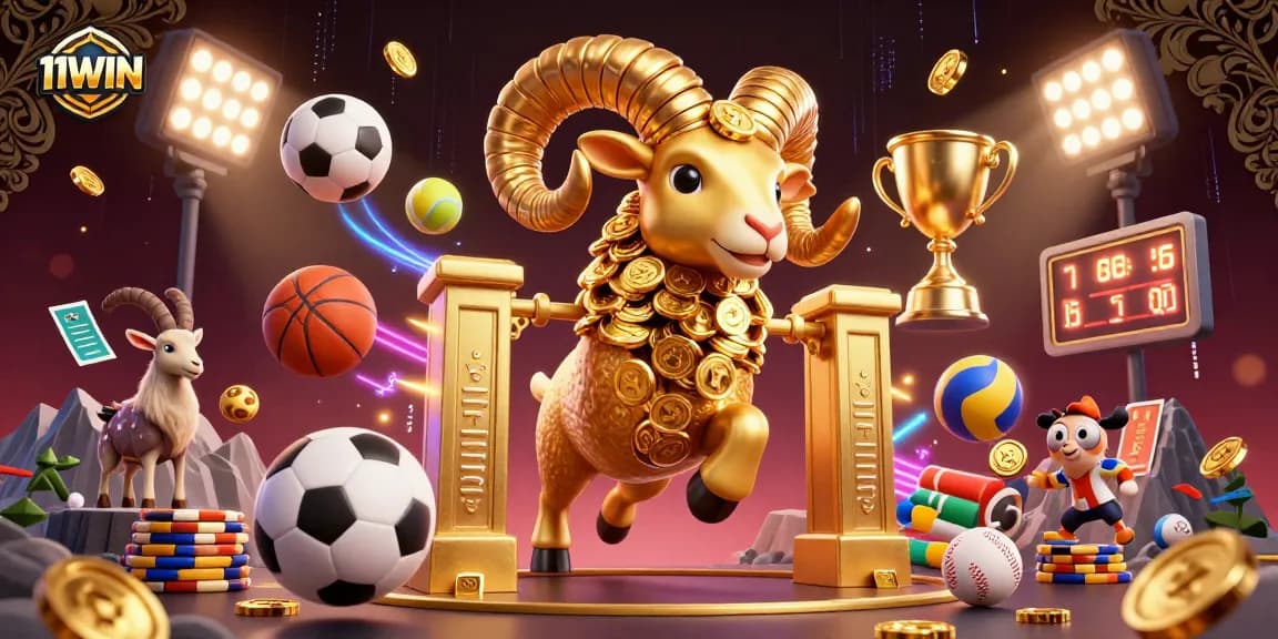 Win big with 11WIN's vibrant 3D sports betting scene featuring dynamic action.