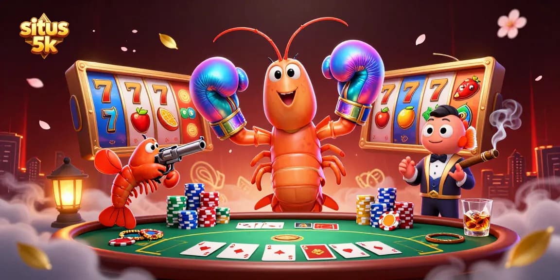Engage with the dynamic world of situs 5k as vibrant characters play-action casino slots.