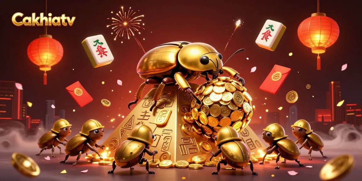 Cakhiatv offers an exhilarating online betting experience with dynamic casino elements and golden coin treasures.