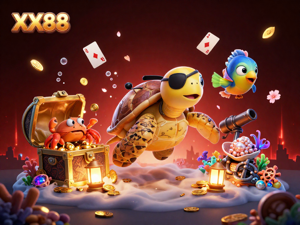 Win at XX88 with exciting underwater adventures featuring vibrant characters and treasure!