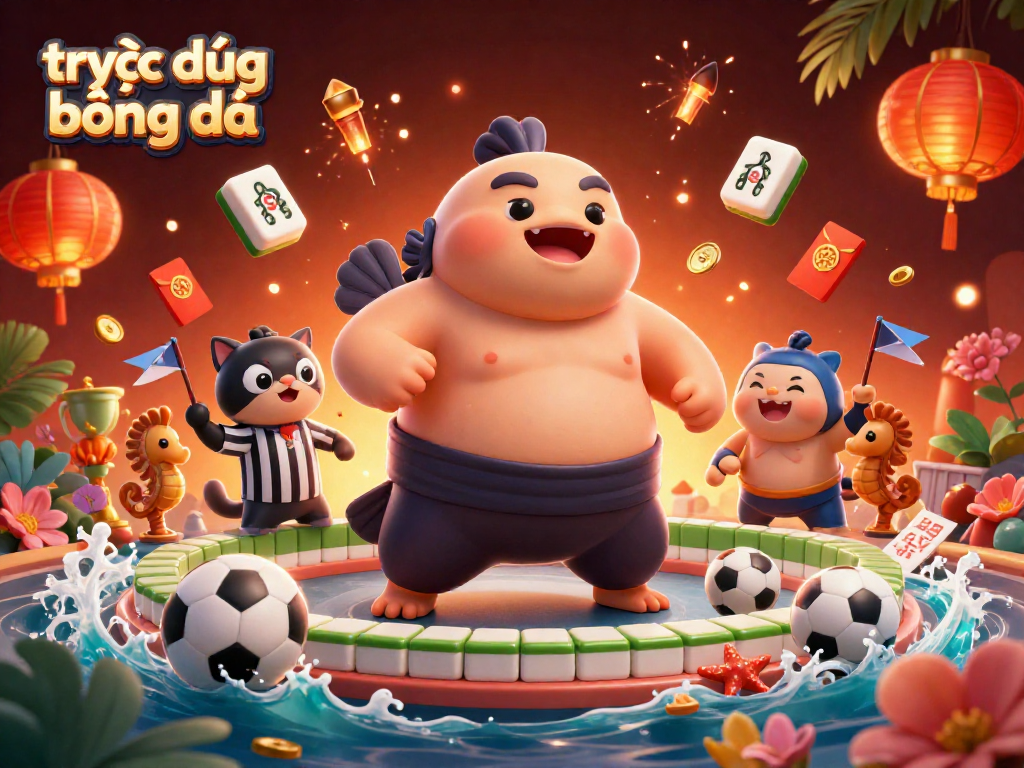 Experience trực tiếp bóng đá through vibrant illustrations of underwater sports betting action featuring unique sea creatures.