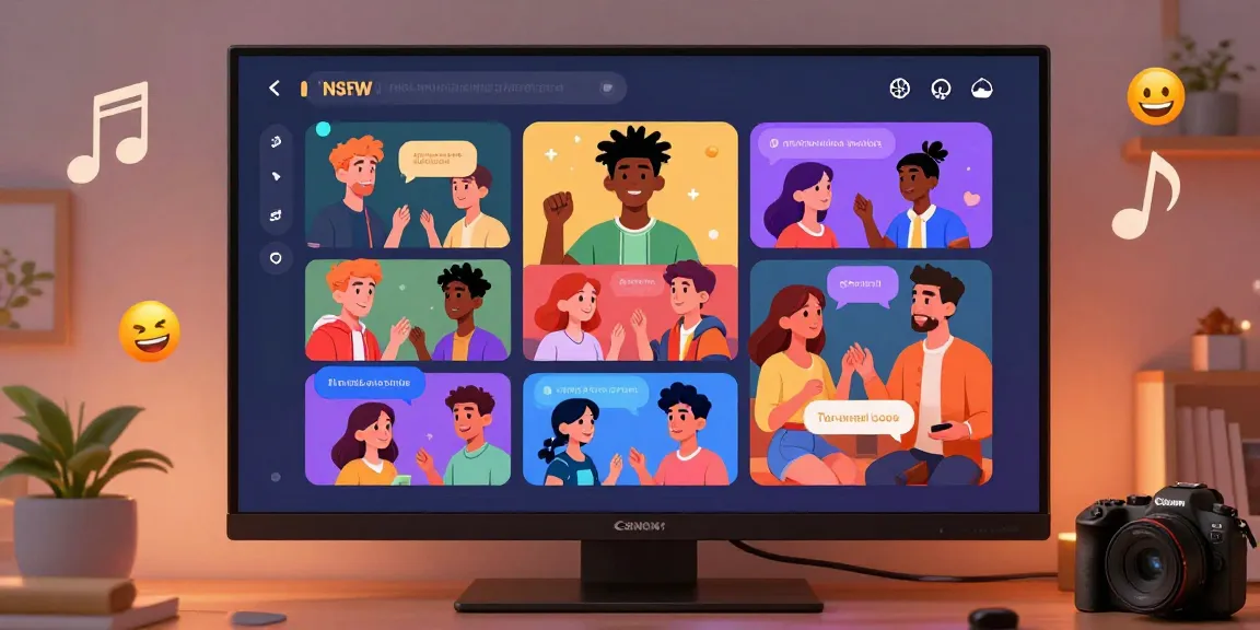 Engaging scene of AI NSFW chat platform with vibrant animated characters and interactive features.