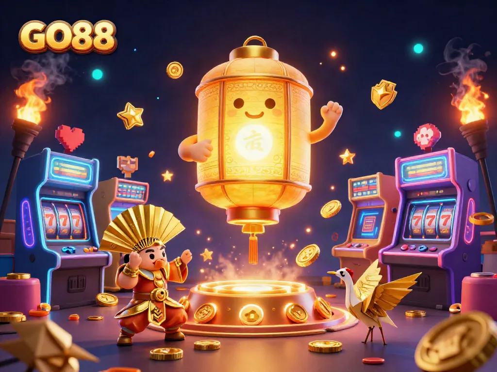 Engage with GO88's exciting casino experience featuring vibrant games and lucky symbols.