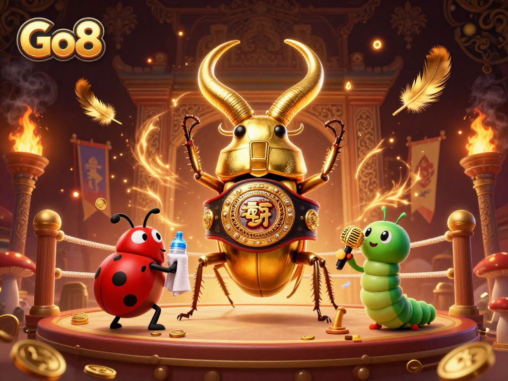 Engage with Go8's exciting features in this vibrant online casino scene packed with dynamic elements.