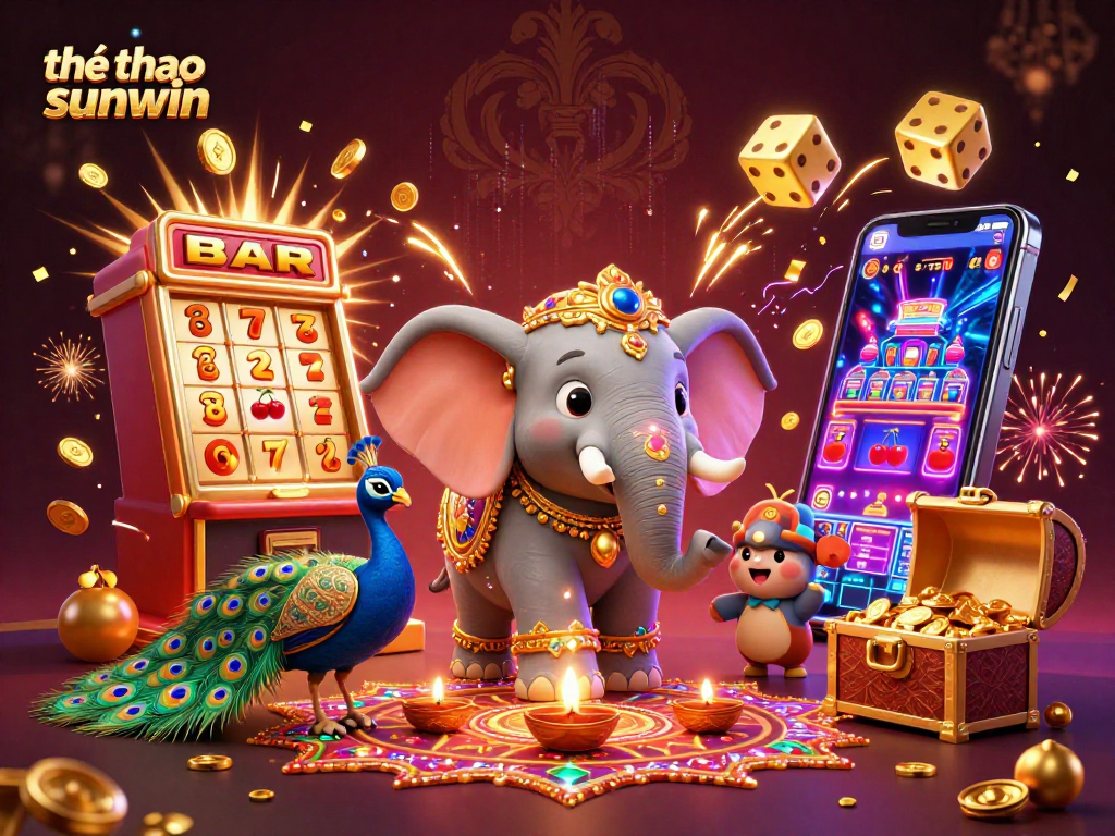 Engage in thể thao sunwin betting excitement with colorful characters and dynamic game elements in a vibrant scene.