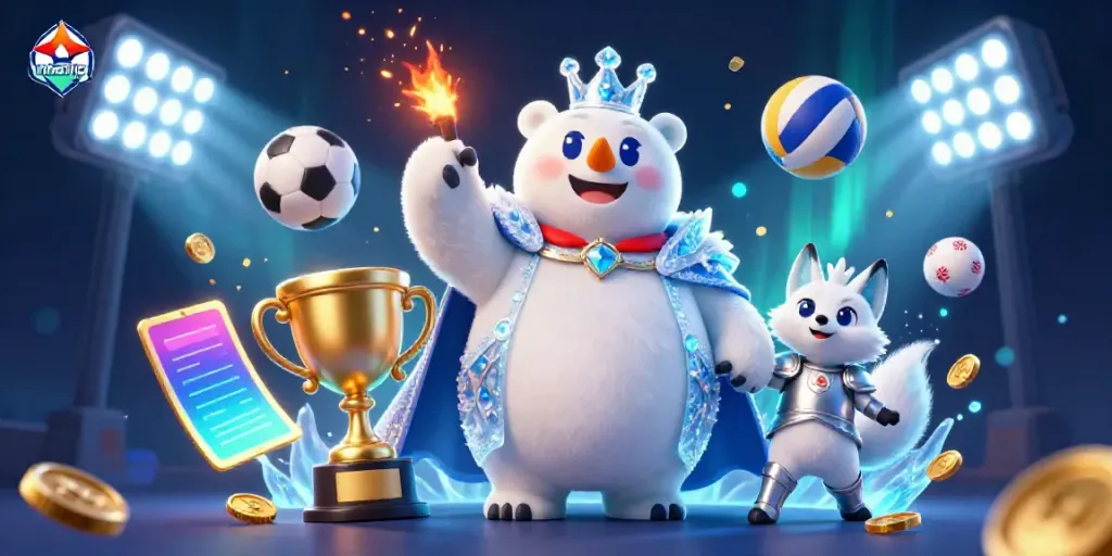 Nhatvip summons excitement in 2026 with a vibrant 3D casino scene showcasing thrilling sports betting elements.