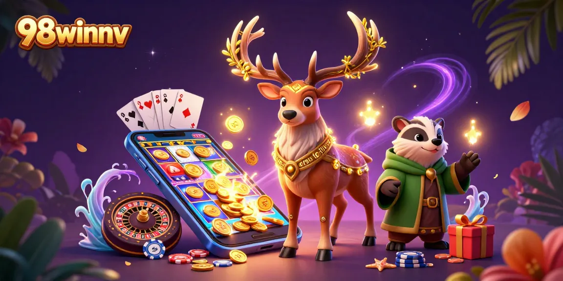 Engage with the magic of 98winnv as a Celtic druid stag and badger dive into the vibrant world of online gaming.