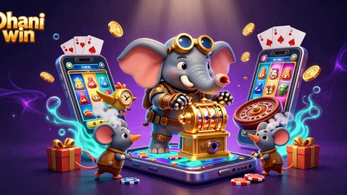 Dhani win brings excitement as a steampunk elephant engages players with vibrant slot game elements