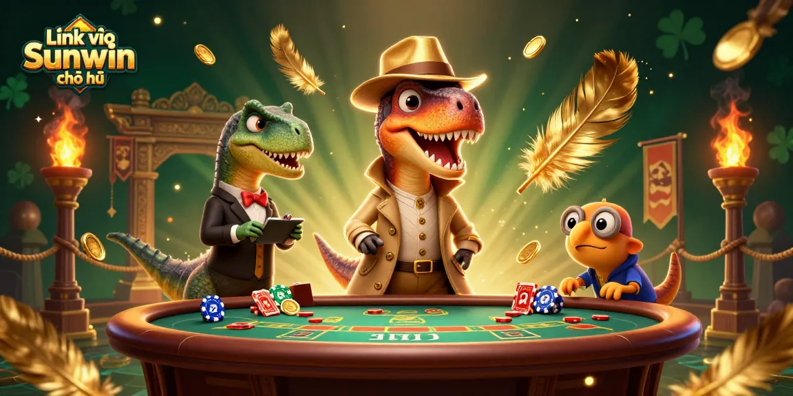 Experience excitement with Link vào Sunwin chính thức in a vibrant, detailed 3D casino scene.