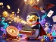 Xocdia88 engaging players with vibrant casino-themed illustration, featuring lavish characters and dynamic game elements.