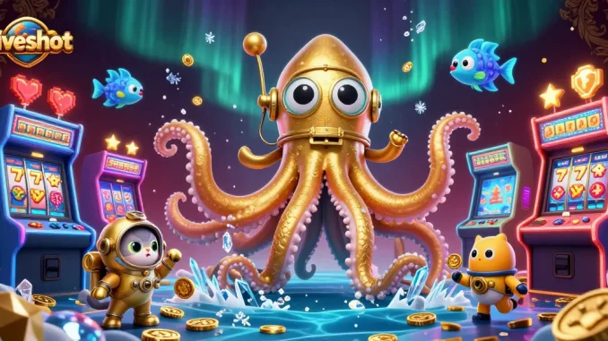Engage with fiveshot to experience thrilling slot jackpots amidst a vibrant underwater adventure.