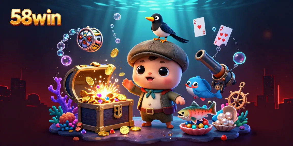 Experience the thrill of 58win with exciting underwater treasures and vibrant gaming visuals.