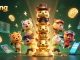 Engage with the vibrant 79king casino world, showcasing a magical 3D totem pole surrounded by crypto coins and dazzling graphics.