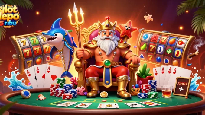 Experience thrilling gameplay at slot depo 5 ribu featuring vibrant slot elements and colorful characters.