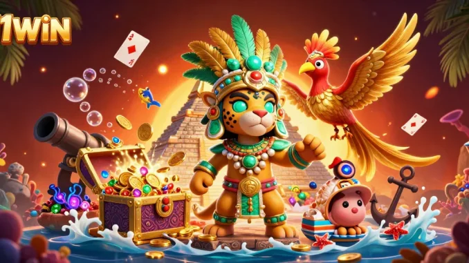 11WIN captivates players with vibrant Mayan-themed casino adventures featuring vivid treasure and colorful elements.