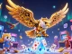 Experience thrilling gameplay with the UU88 golden eagle soaring among casino elements.