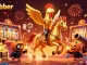 Engage in action at hotrubber's casino with a dazzling scene featuring a golden rooster and dynamic game elements.
