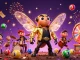 Get ready to win big with the dynamic 11WIN lottery scene featuring exciting characters and vibrant gaming elements!