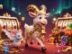 Engage with 68win at a festive casino scene featuring Krampus, angelic mouse, and mischievous elves.