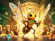 Experience thrilling wins at j188 with a vibrant, action-packed casino scene featuring golden hornets and treasure.