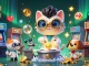 Join the fun at sun win with a bustling lab scene filled with vibrant casino game elements and lively characters.