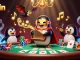 Experience exciting games at 23win with a dynamic casino-themed illustration packed with action.