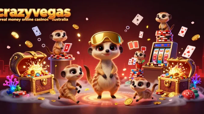 Experience the excitement of crazyvegas real money online casinos australia with dynamic meerkat casino scene.