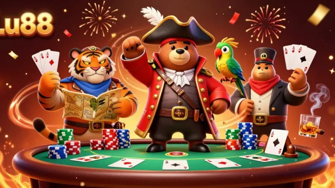 Join the thrilling adventure at Lu88 with exclusive poker games and vibrant characters.