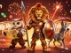 Experience the thrill of slots at 99win with a vibrant 3D casino scene featuring a Spartan lion, wise owl, and swift greyhound.